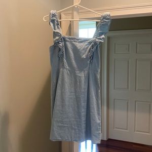 Denim mini dress